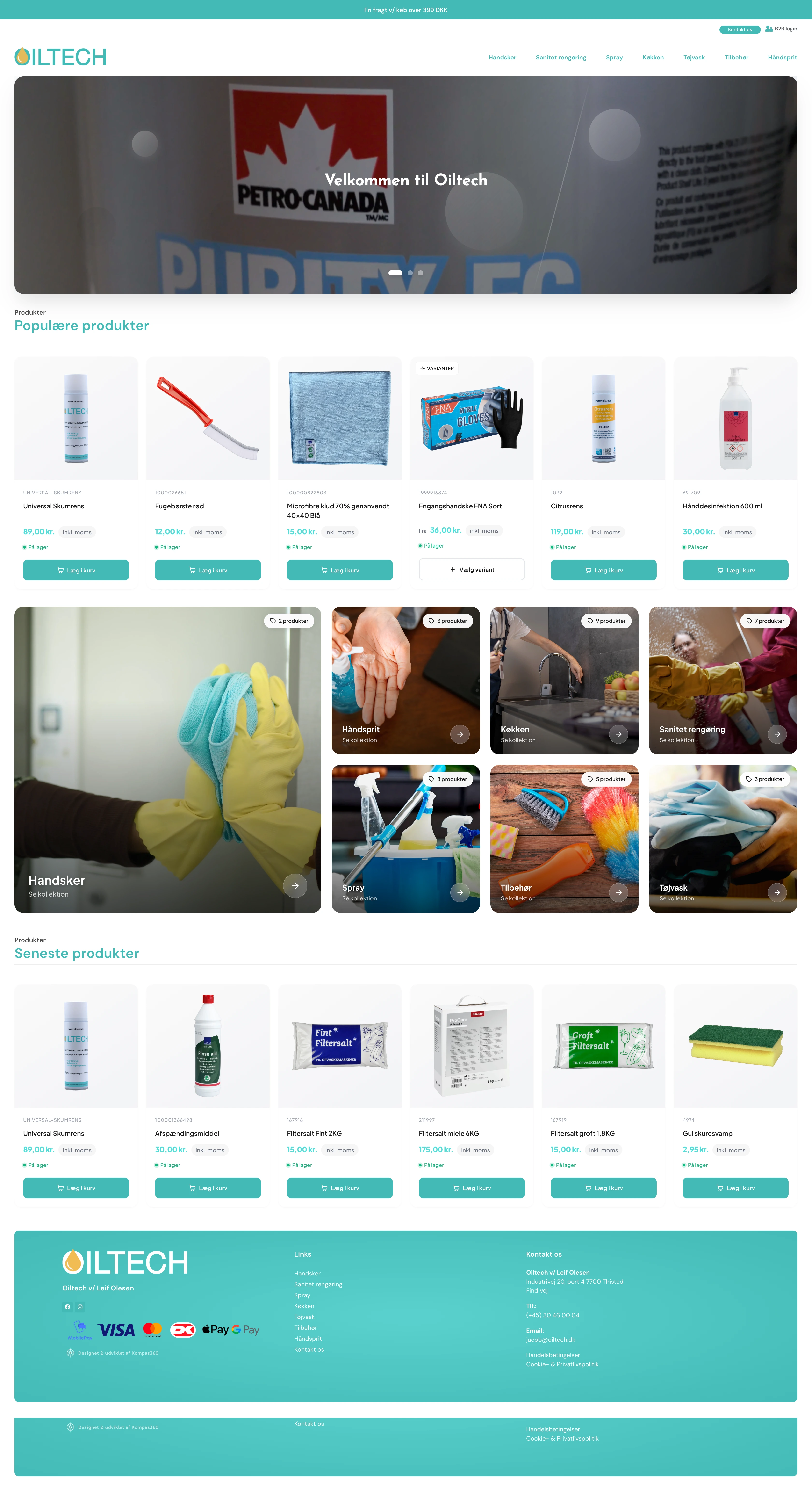 Shop Oiltech website